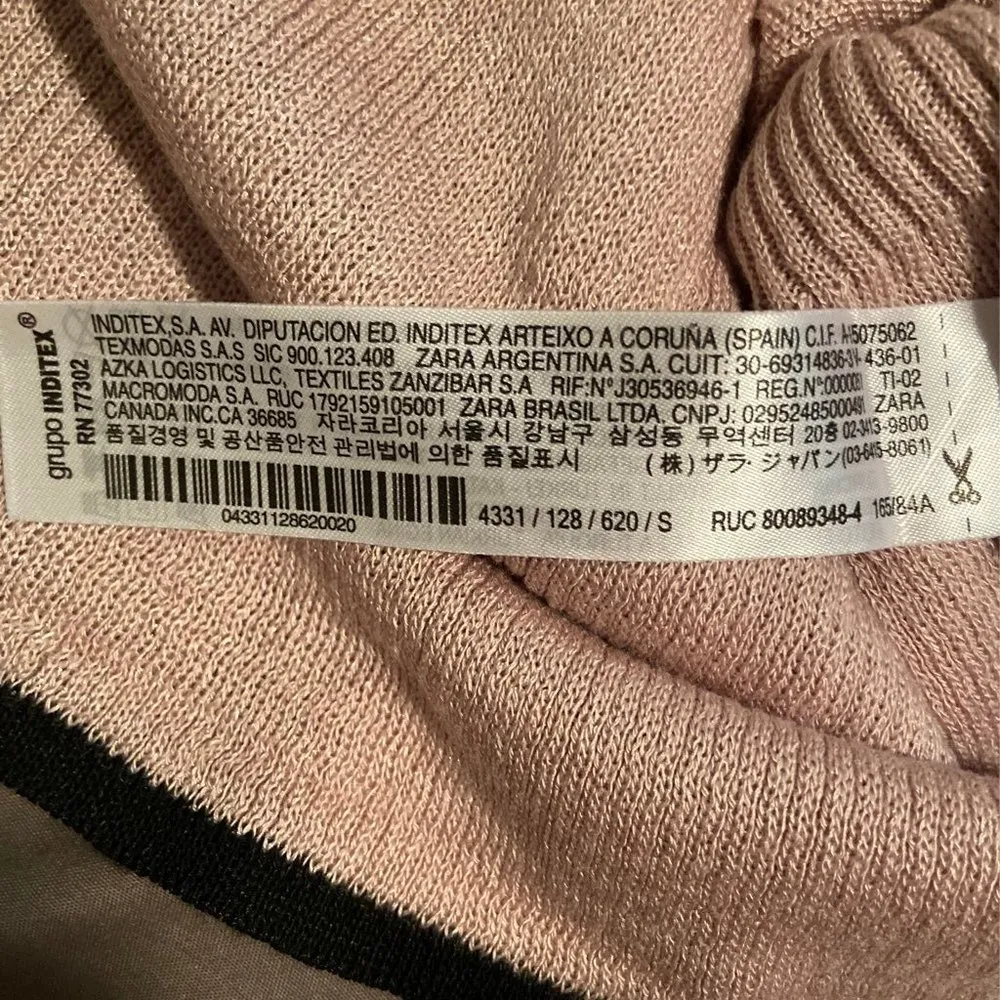 Zara Ruffle Knit Sparkle Sweater NWT - Image 9