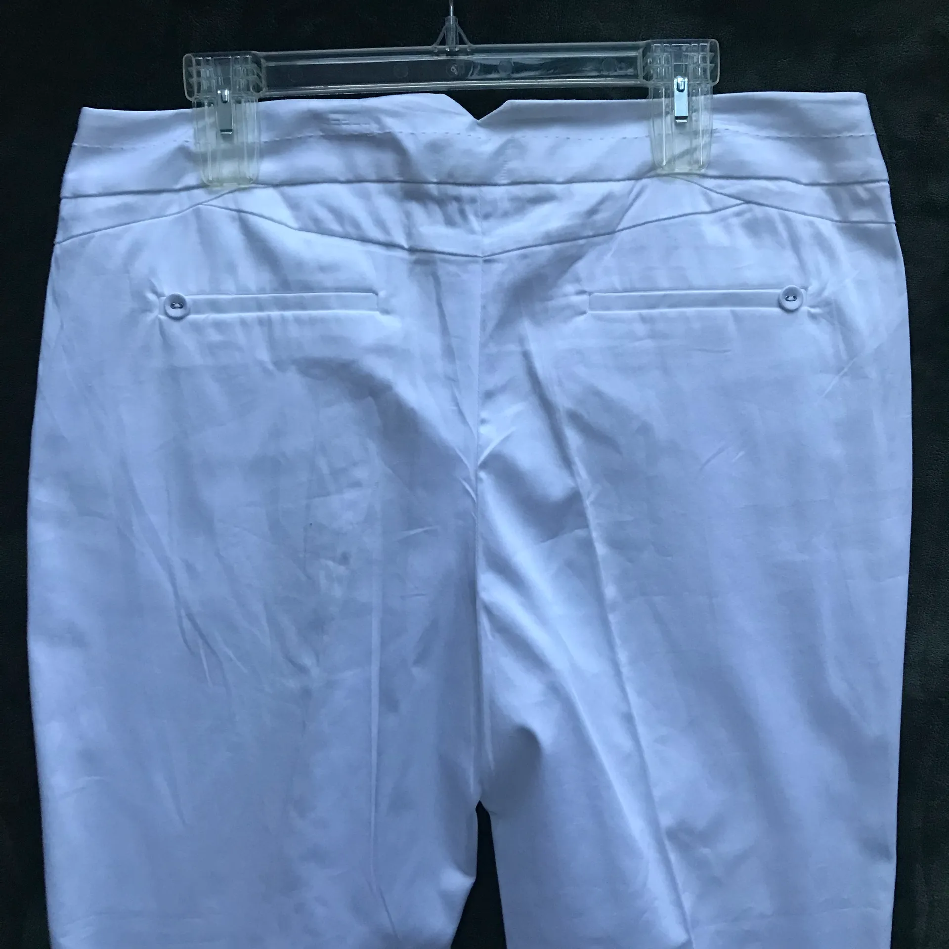 NWT 14 Vintage  White Pants Cotton Women’s Business Casual - Image 3