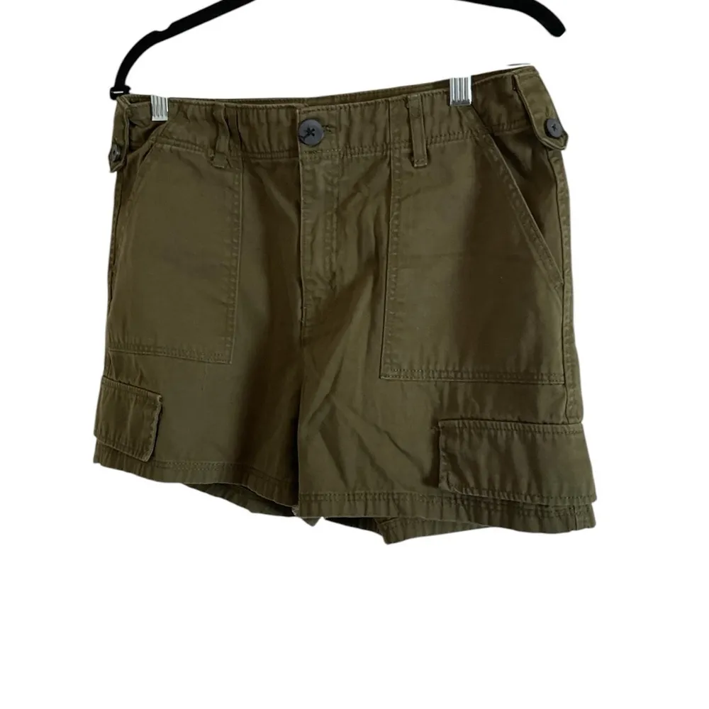 Bershka woman’s Olive Green Cargo Shorts size 8 - Image 2
