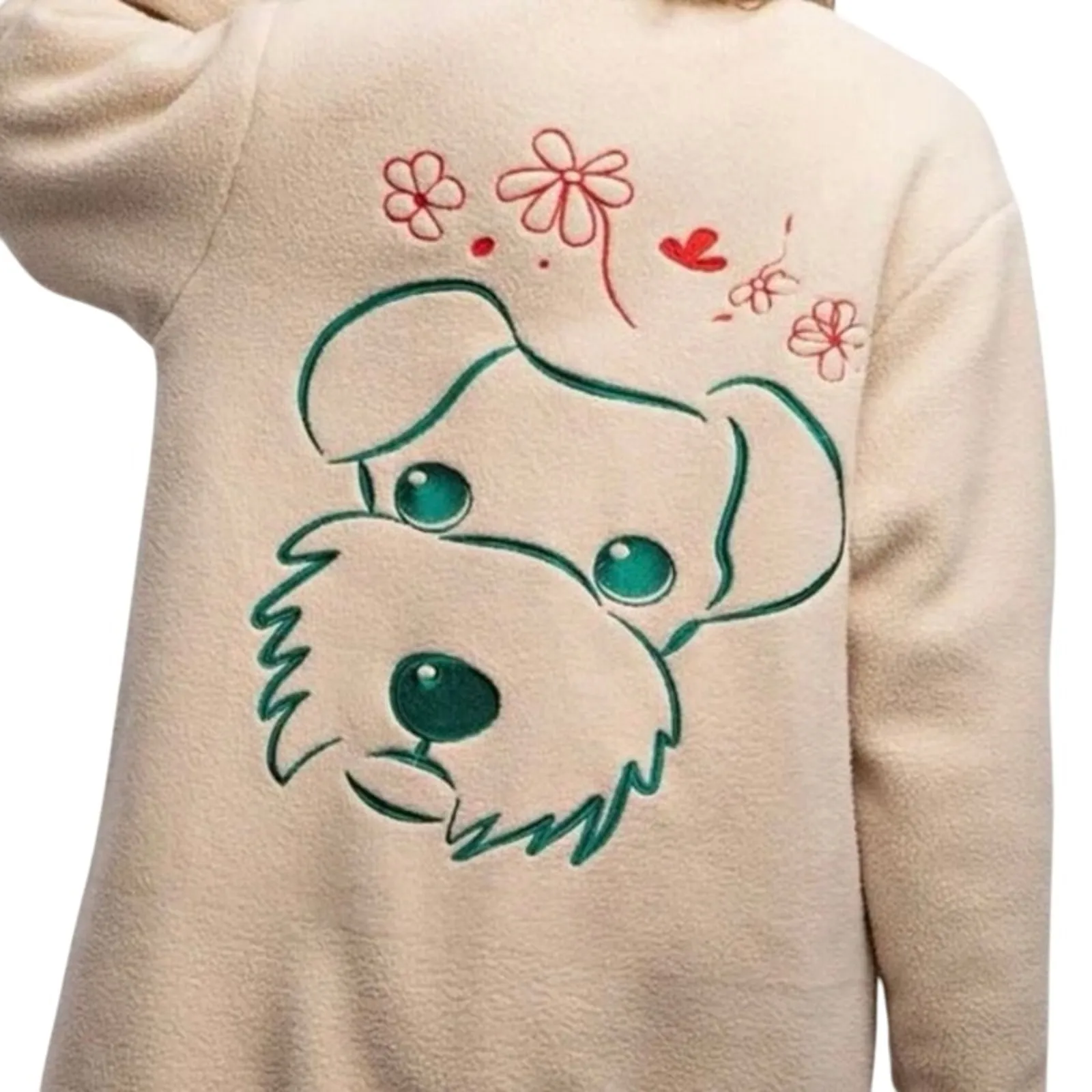 EASEL Reversible Jacket Quilted Starfish or Schnauzer Sherpa, Size L New w/ Tag - Image 11