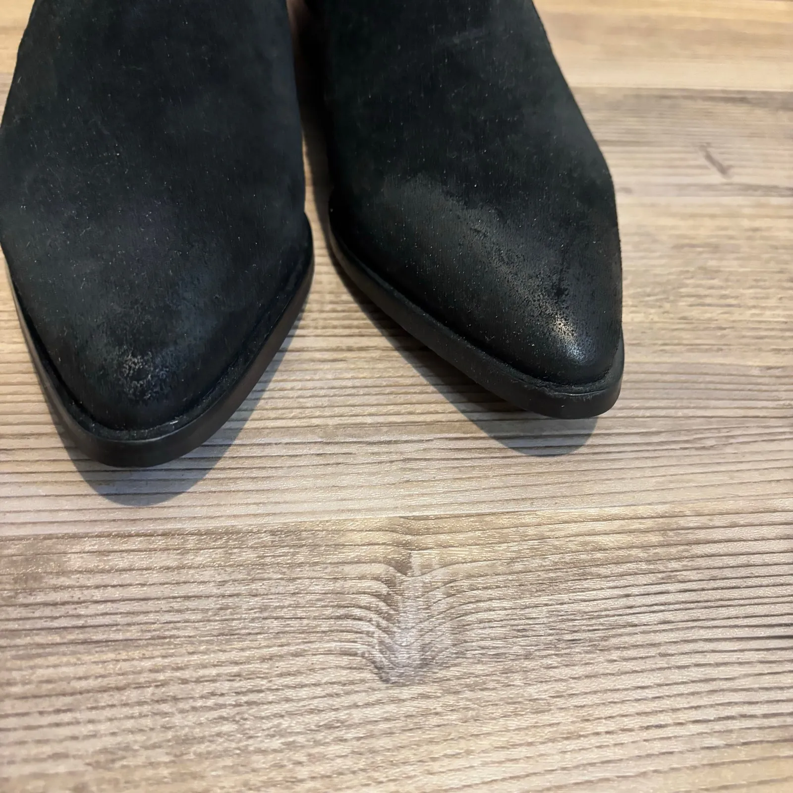 Allsaints Fion Black Suede Boots - Image 4