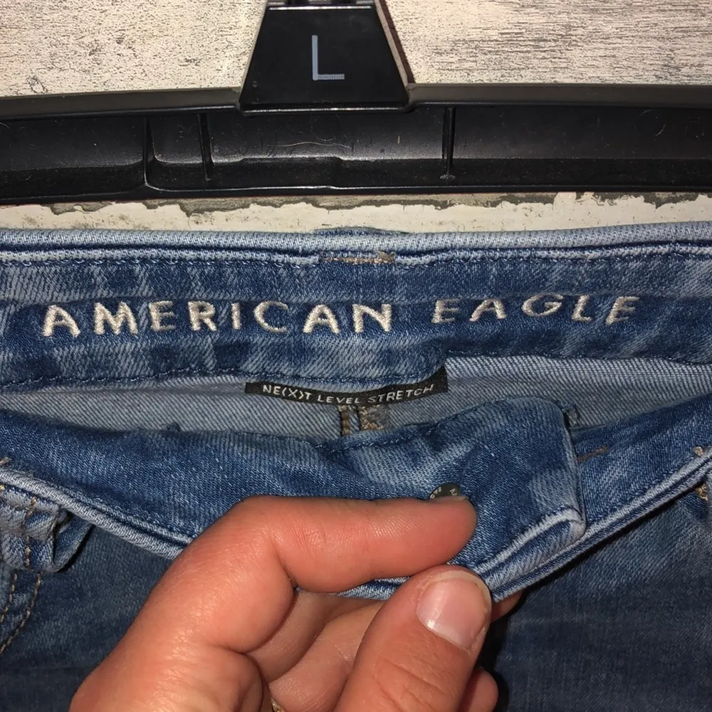 American Eagle curvy high rise Jeggings distressed jeans 0 next level stretch‌ - Image 10