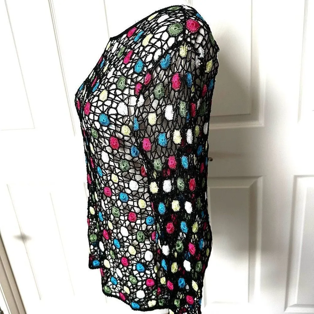 Classiques Entier black floral embroidered top - Image 8