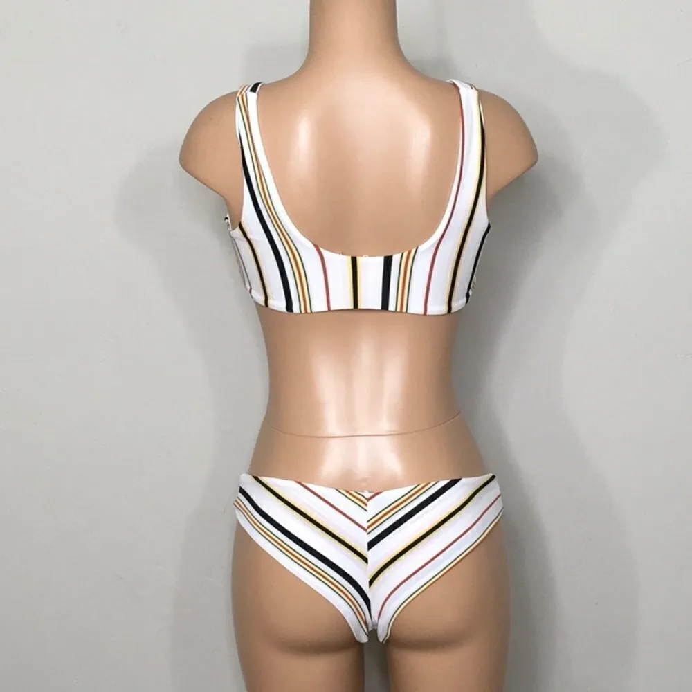 New Volcom stripe bikini. S/M - Image 7