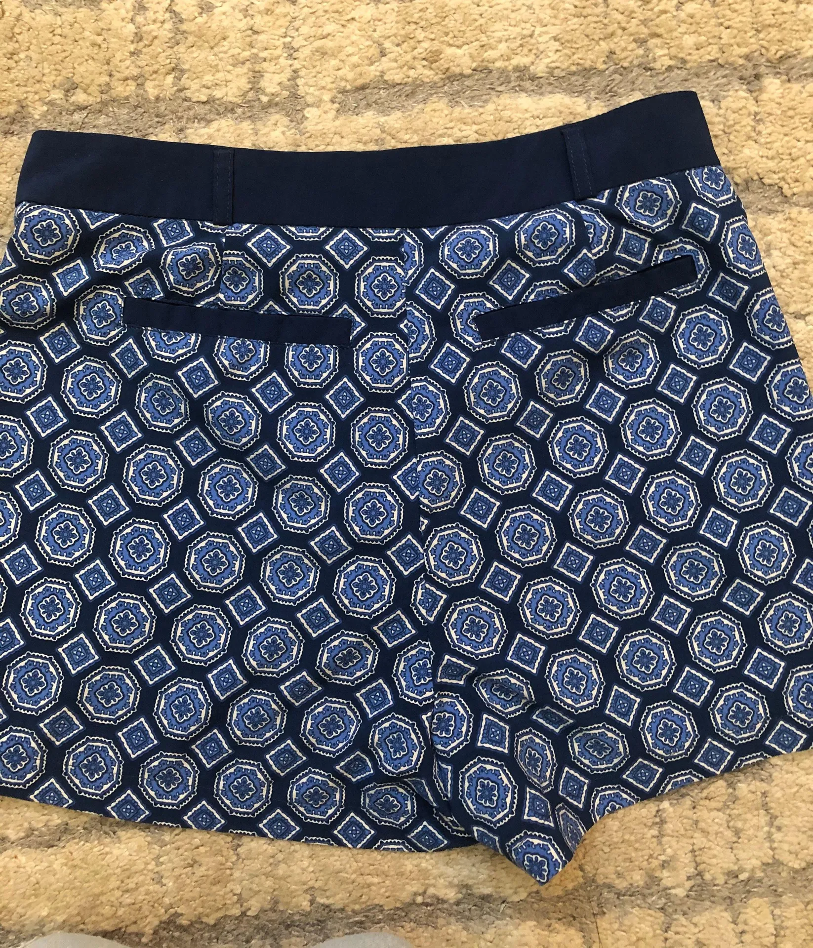 Blue Patterned Shorts - Image 3