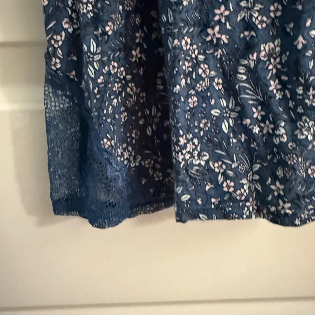 Victoria’s Secret Lace Trim Slip Chemise Blue Small - Image 5