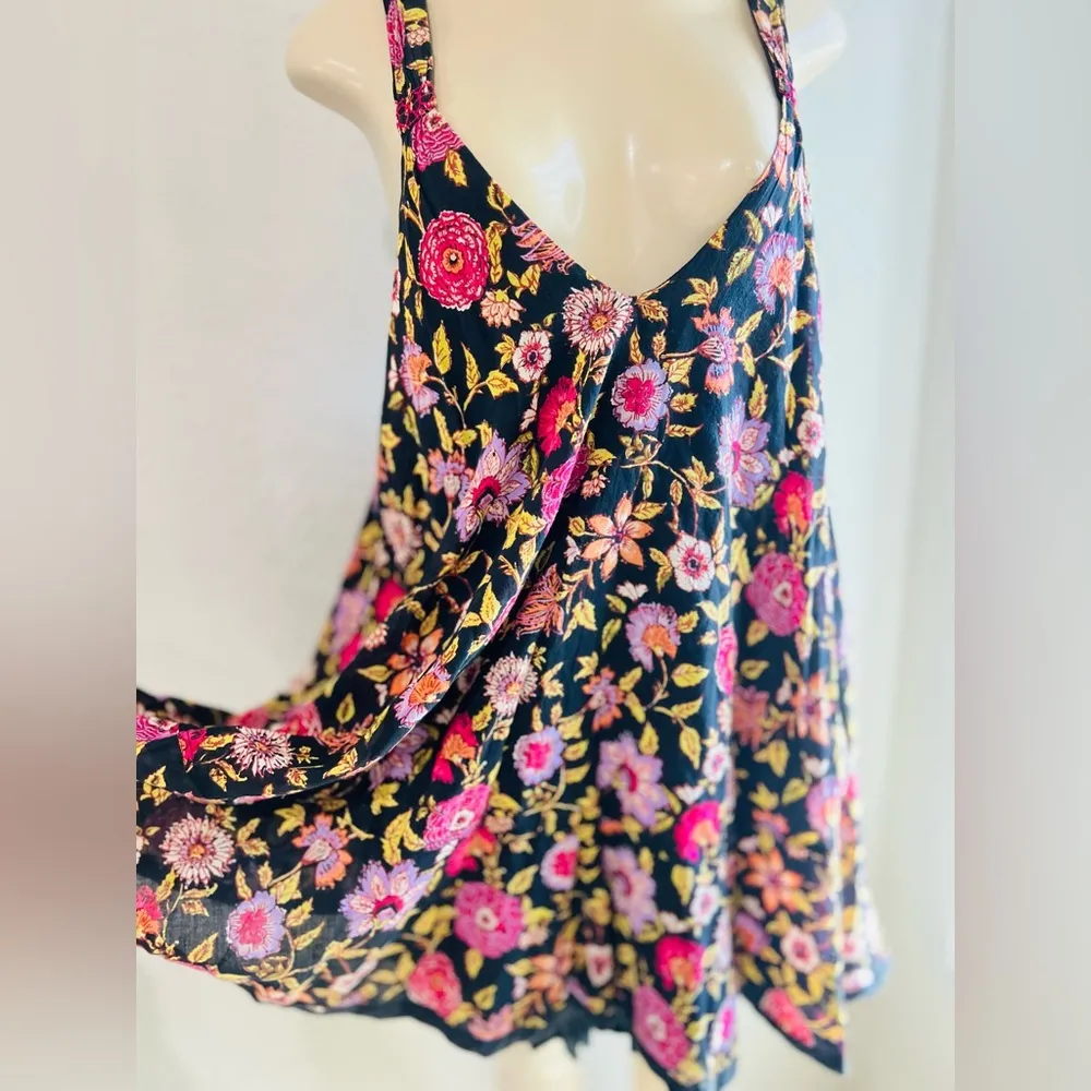 Free People Bohemian Floral Swing indie , hippie Dress Size medium  Flowy beauti - Image 12