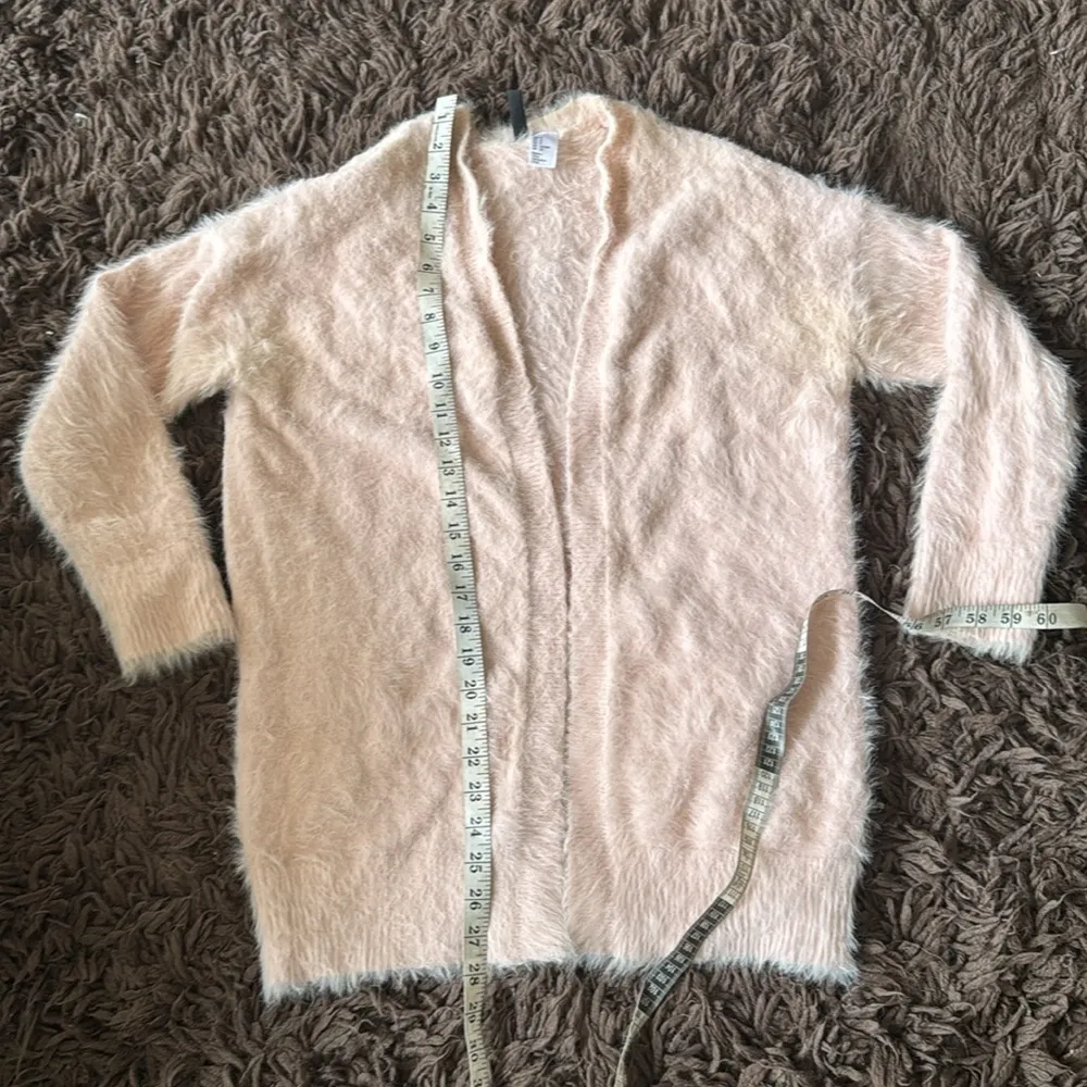 Pastel super soft open pink cardigan size small - Image 7