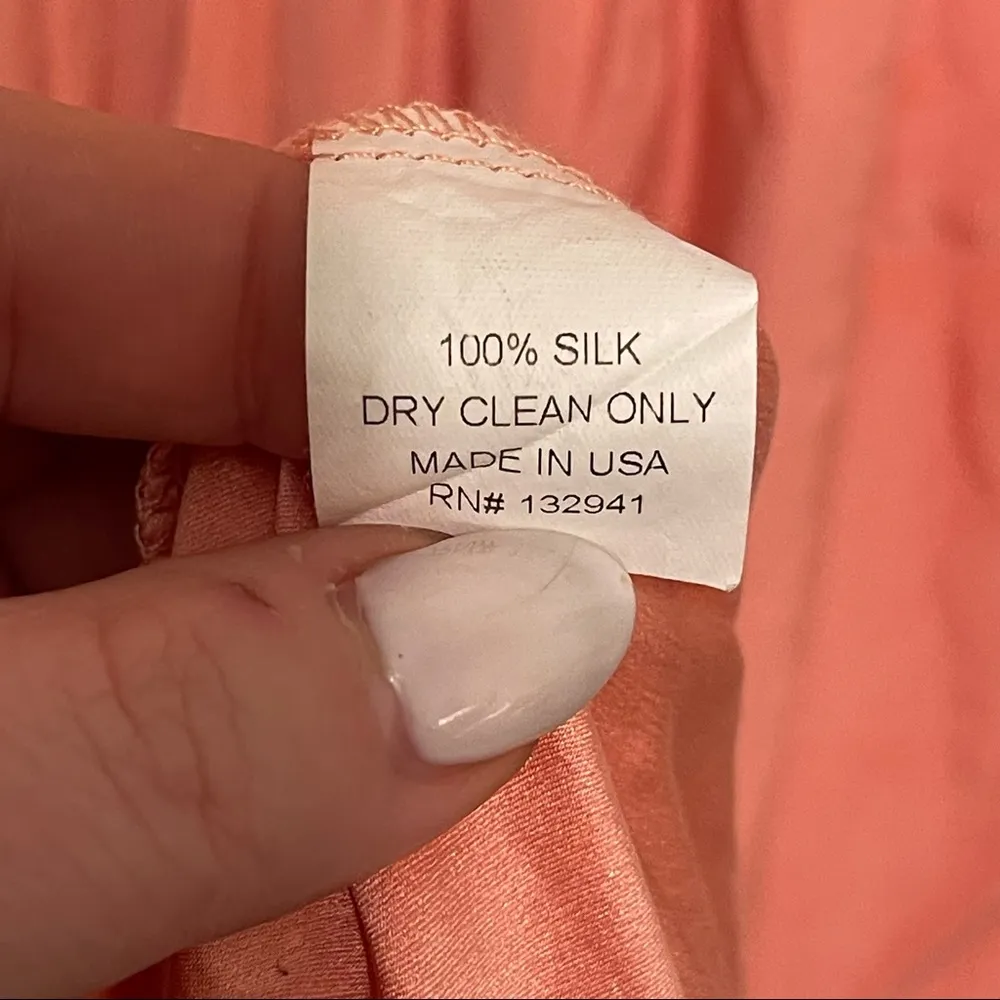 Amanda Uprichard Halter Neck Rio Maxi Dress in Peach Silk Size Large - Image 10