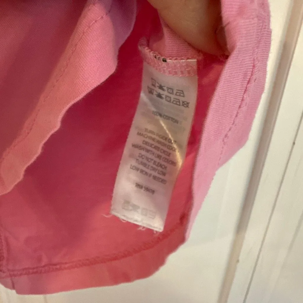 C&C pink vneck cotton tshirt size xs - Image 6