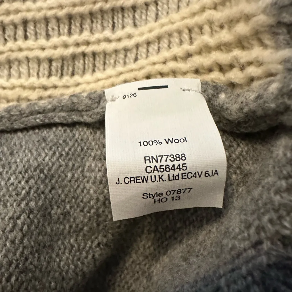 J. Crew Llama Alpaca Jewel Embellished 100% Wool Knit Crewneck Sweater Size S - Image 5