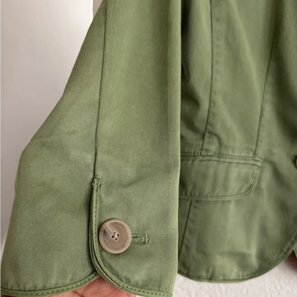 Vintage J. Crew Chino Blazer - GREAT CONDITION size‎ XS Y2K 90s Preppy Cotton - Image 2