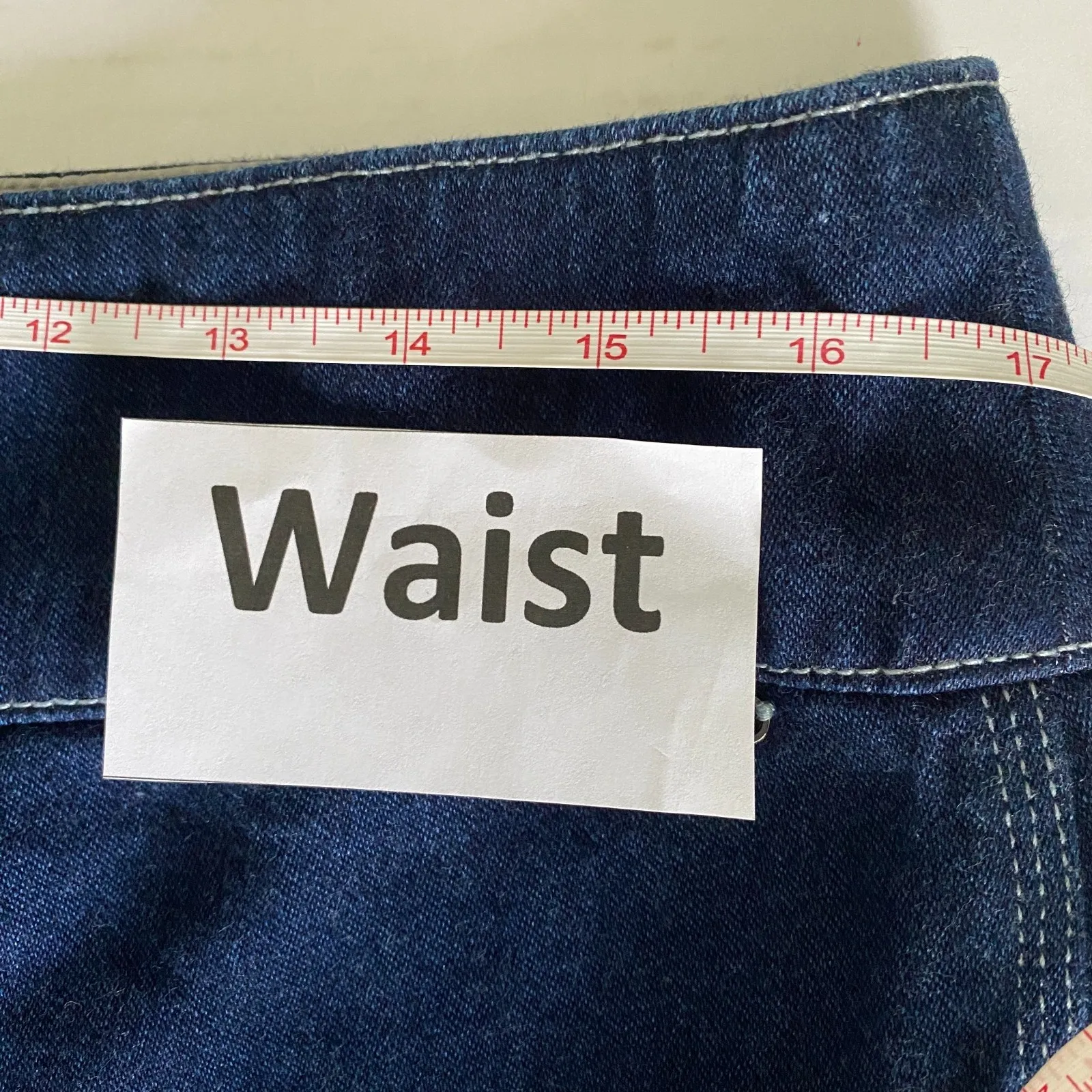 Vintage Y2K Guess Maxi Cotton Slit Denim Jean Skirt Sz 32 (Missing Clasp) - Image 5