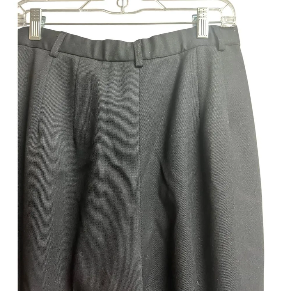 Pendleton 100% Virgin Wool Women's Size 10 Lined Trouser Black Pants - Image 7