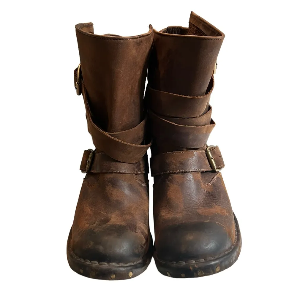 Jeffrey Campbell Brit Biker Wrap Strap Ankle Boot, Sz 9 - Image 4