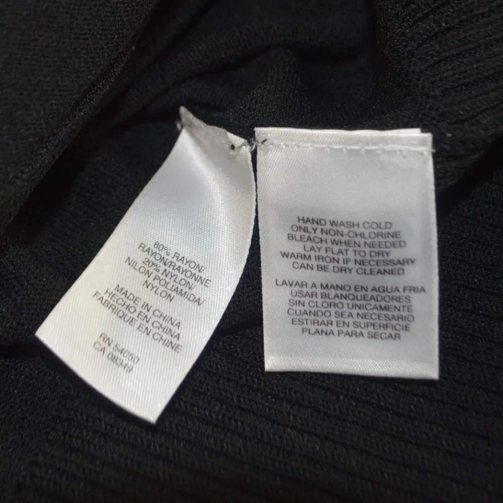 AK Anne Klein Black Sweater With Silver Buttons S - Image 4