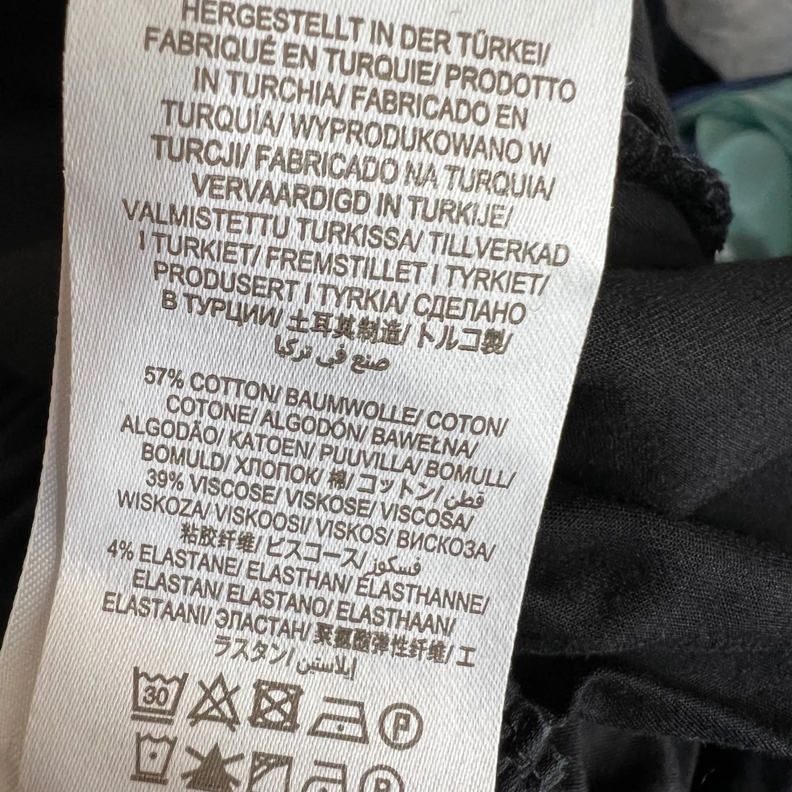 Boden Black Cotton Blend Elastic Waist Cropped Pants Women's US 10R Size 10 - Image 5