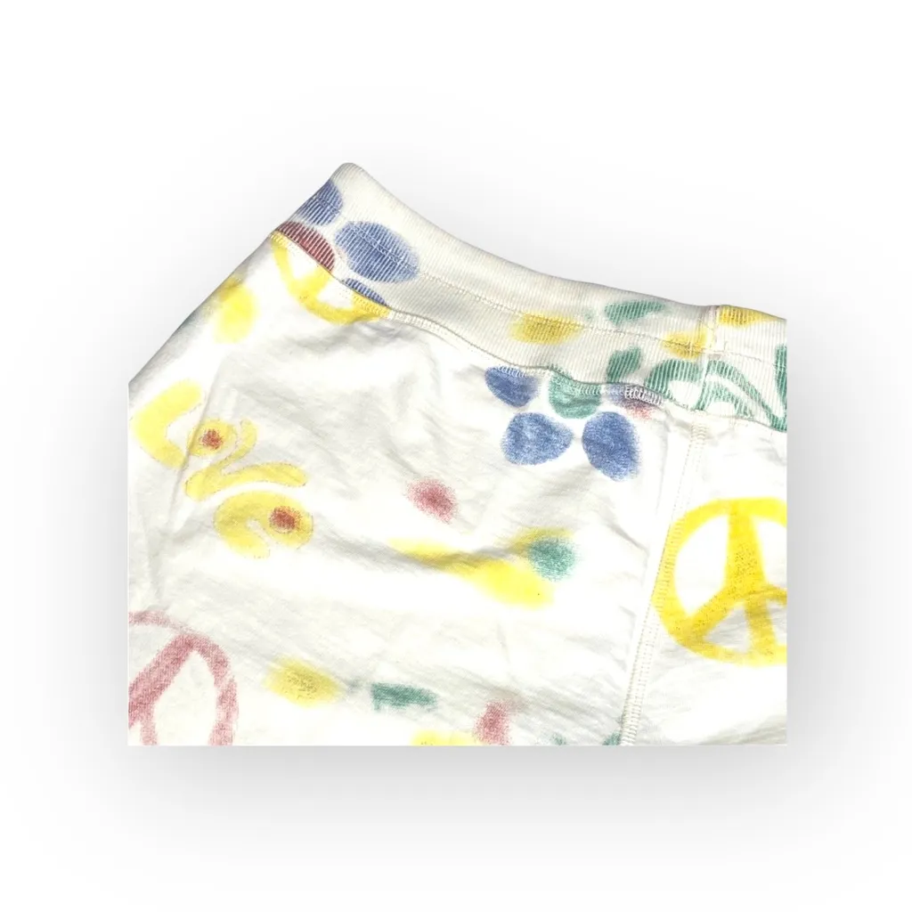 VHTF: new Lucky Brand ☮︎︎ Watercolor Peace Love Hippie Sweatpants Shorts ☮︎︎ S - Image 6