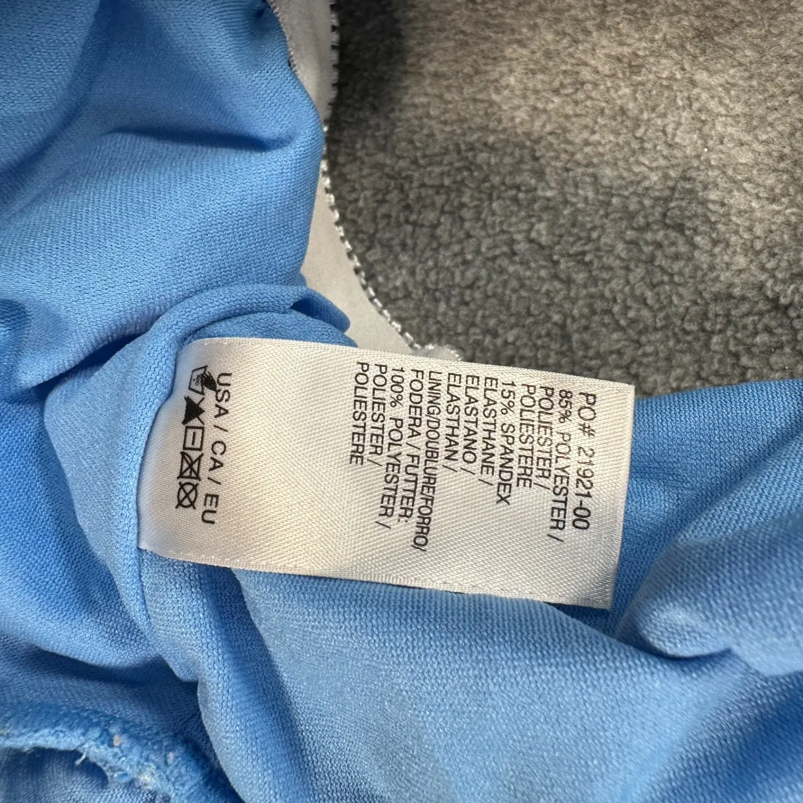 Splendid Flora Longline Puff Sleeve Bra Swim Top Size Large Blue Floral Beachy - Image 7