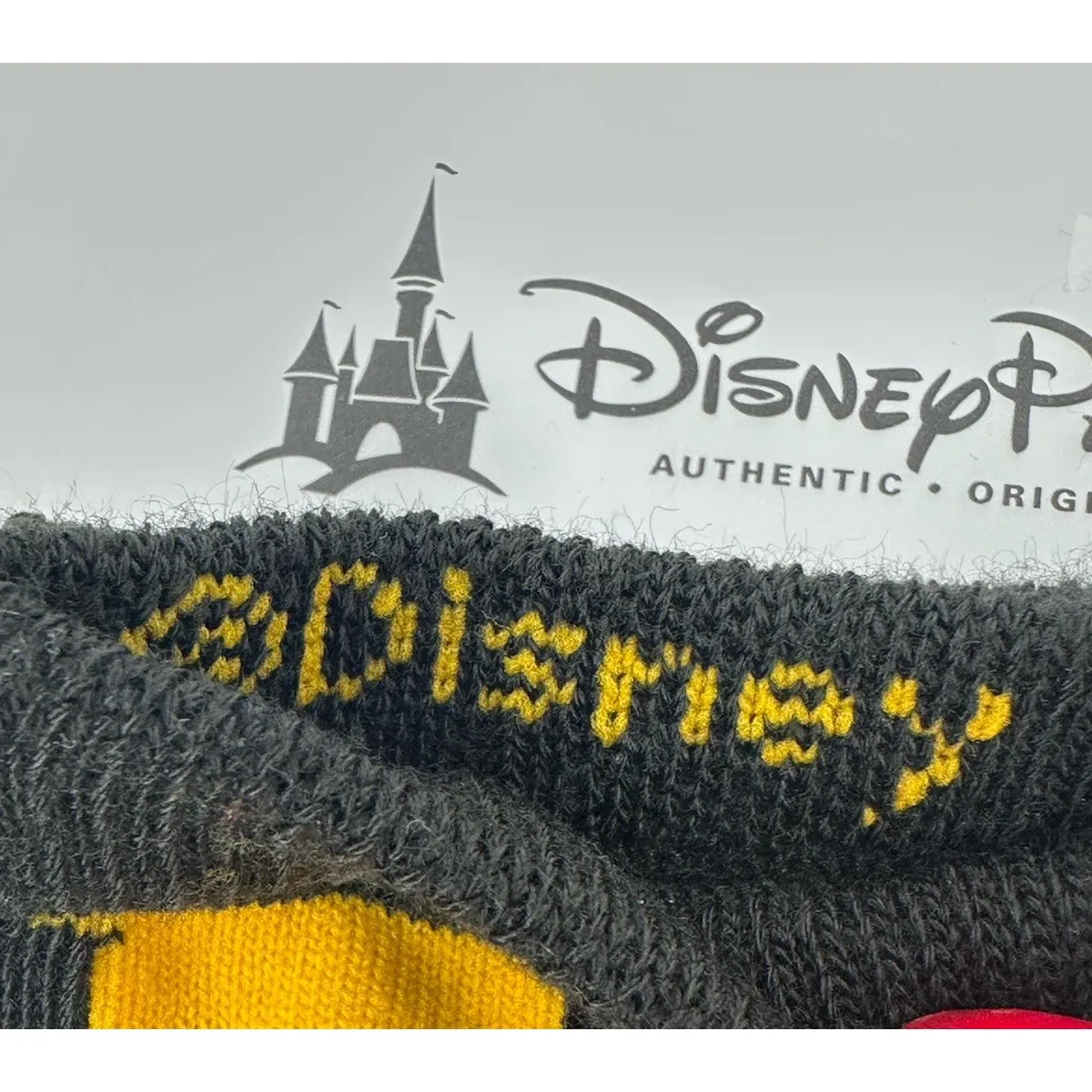 Disney Parks Mickey Icons Peace Hearts Adult Socks Shoe‎ Size M 5 - Image 3