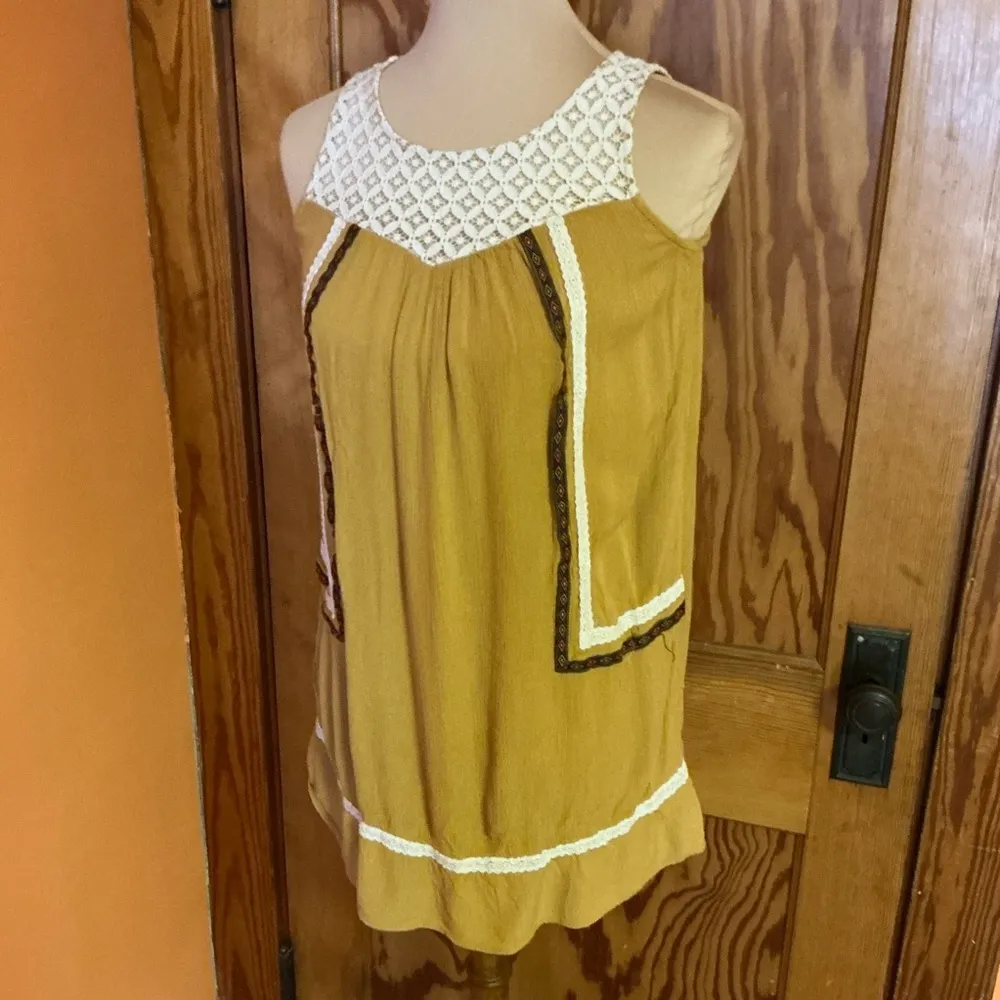 Rewind boho hippie chic lace trimmed tunic - Image 7