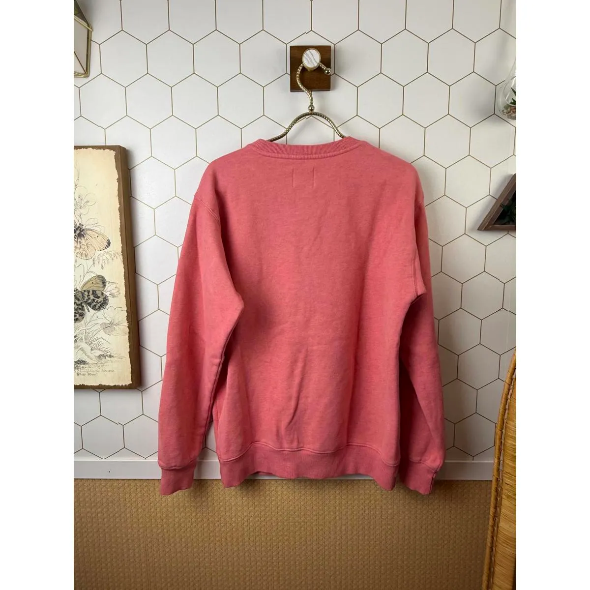 TNA by Aritzia Coral Cozy Cotton Fleece Oversized Sweatshirt - Image 2