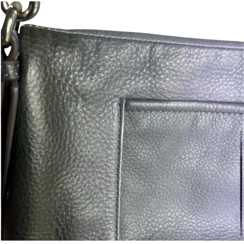 Aimee Kestenberg Crossbody Leather Bag Ombré Purple, Yellow Gray - Image 6