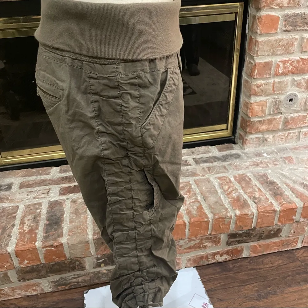 Vintage Y2K  army green ruched capri pants / JR 5 / Excellent condition - Image 6