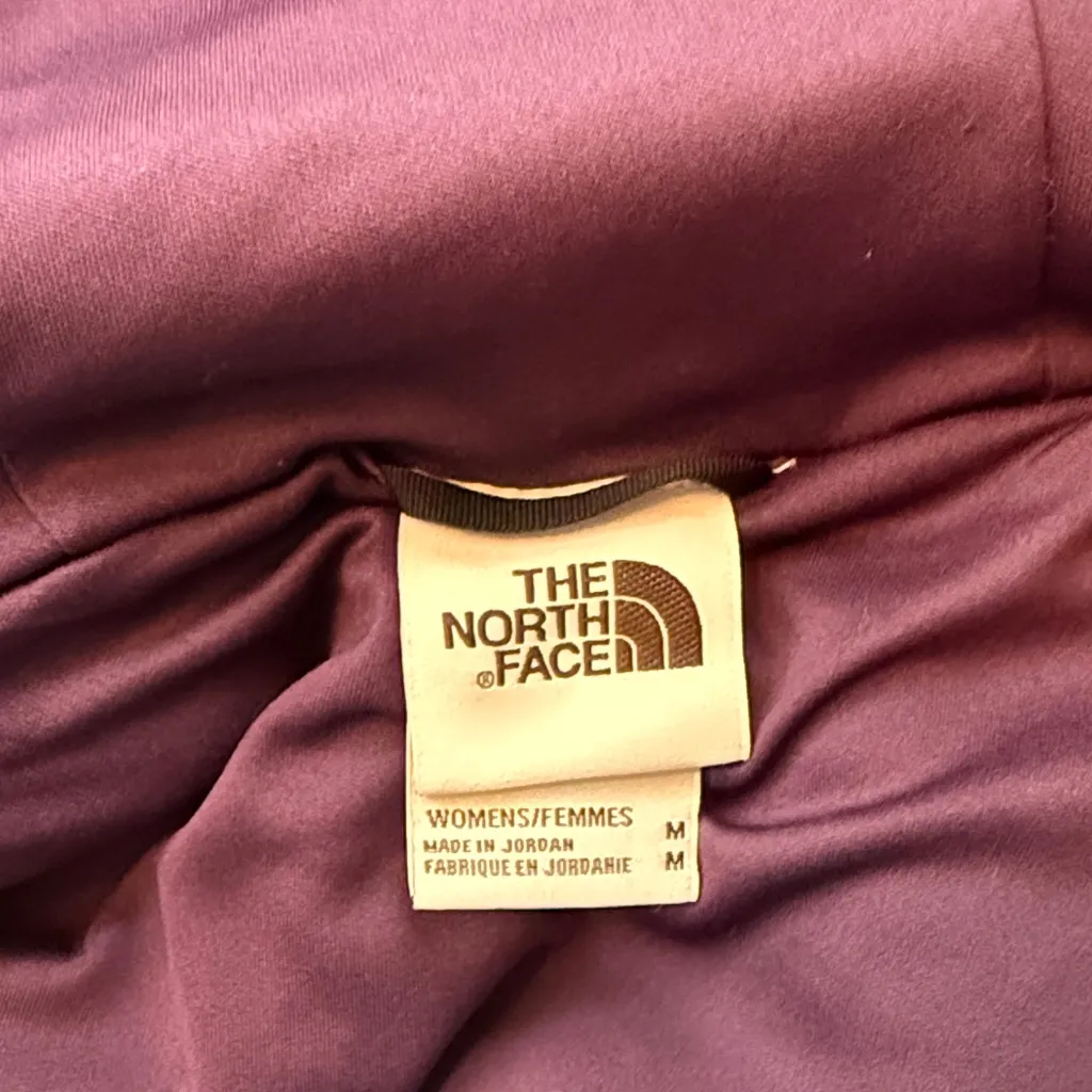 The North Face Women's Ridge Full Zip Hooded‎ Sherpa Jacket Purple Size Med - Image 4