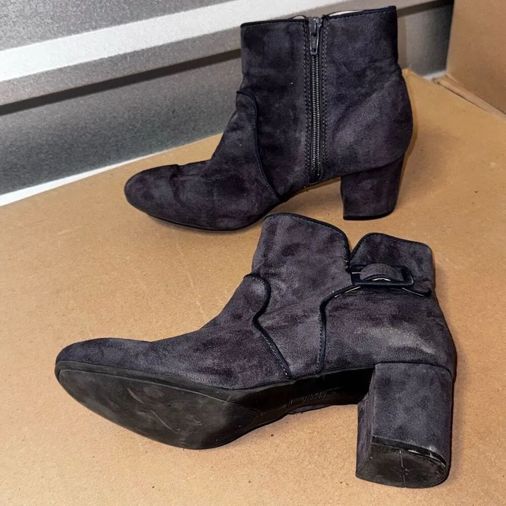 White Mountain Dark Purple Eggplant Ankle Boot Women's 8 - Image 3