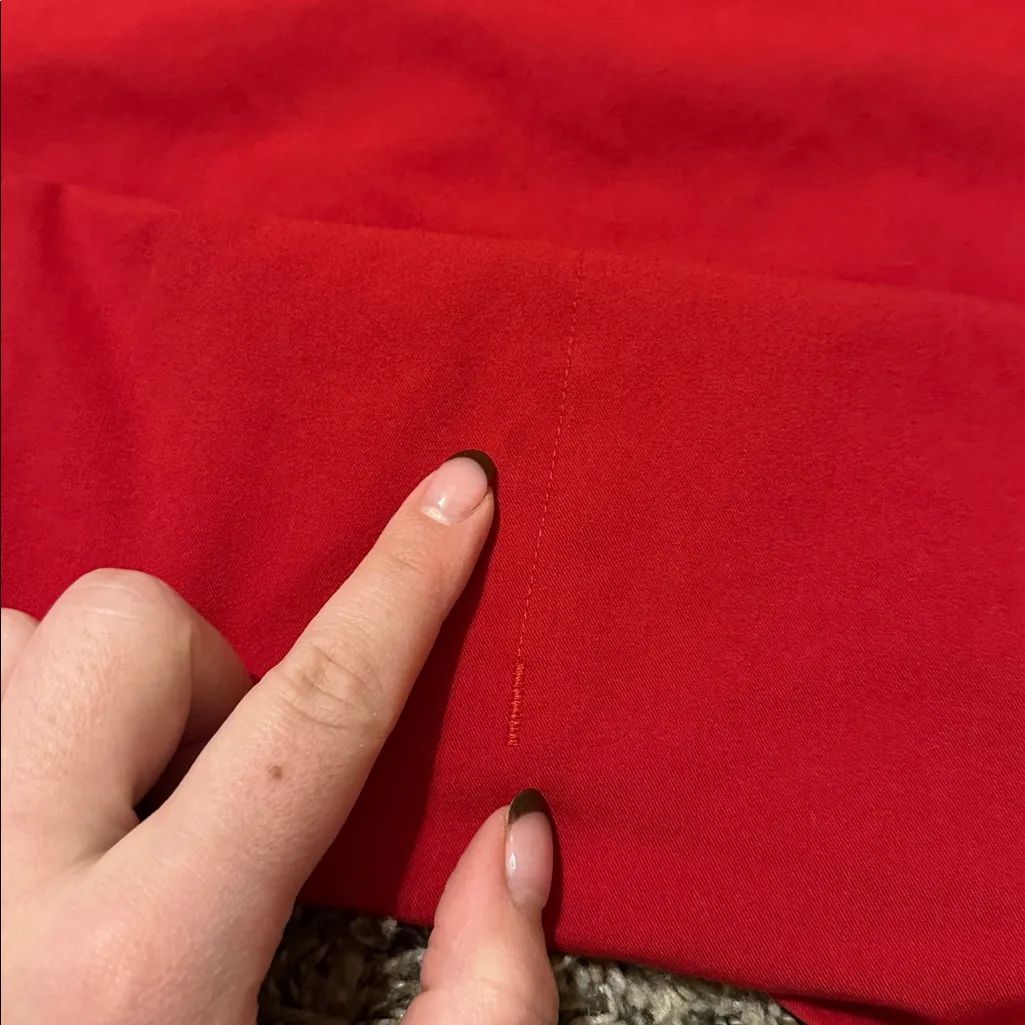 Figs Delmas Pocket Scrubs Top Red Large - Image 9