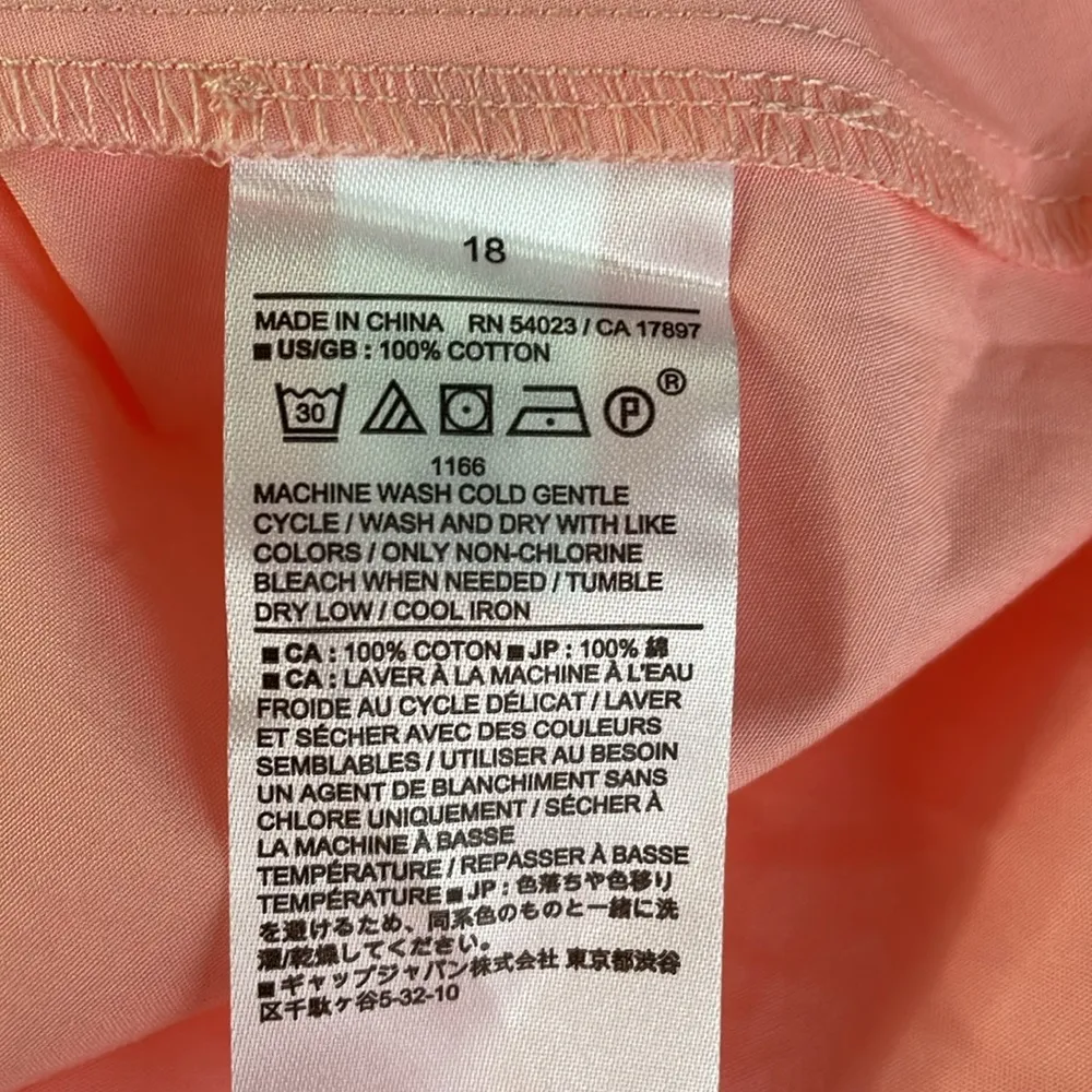 Banana Republic Pink Pleat Front Cotton MIDI Dress - Image 7