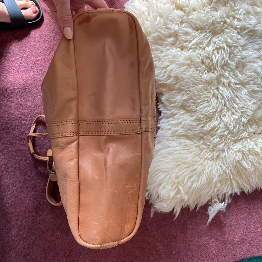 NEW Genuine Leather Large Drawstring Bucket  Bag - Image 11