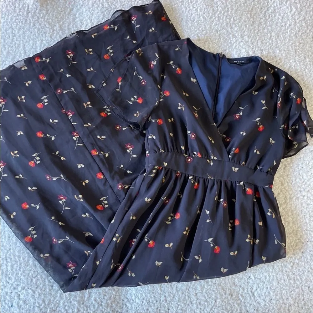 Madewell tulip floral black maxi dress 0 - Image 3