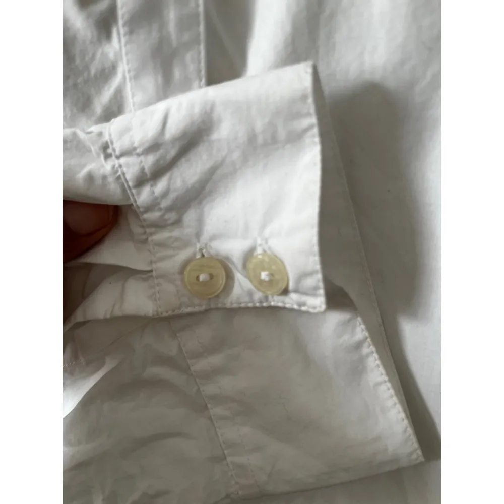 Coldwater Creek White long sleeve lace overlay collar Button-Up Shirt Size PL 14 - Image 6