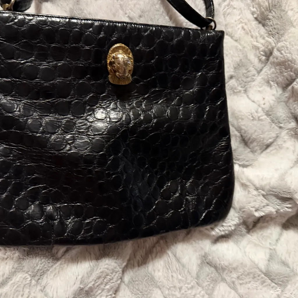 Vintage 1960’s Ruth Saltz Elegant Black Crocodile - Image 2