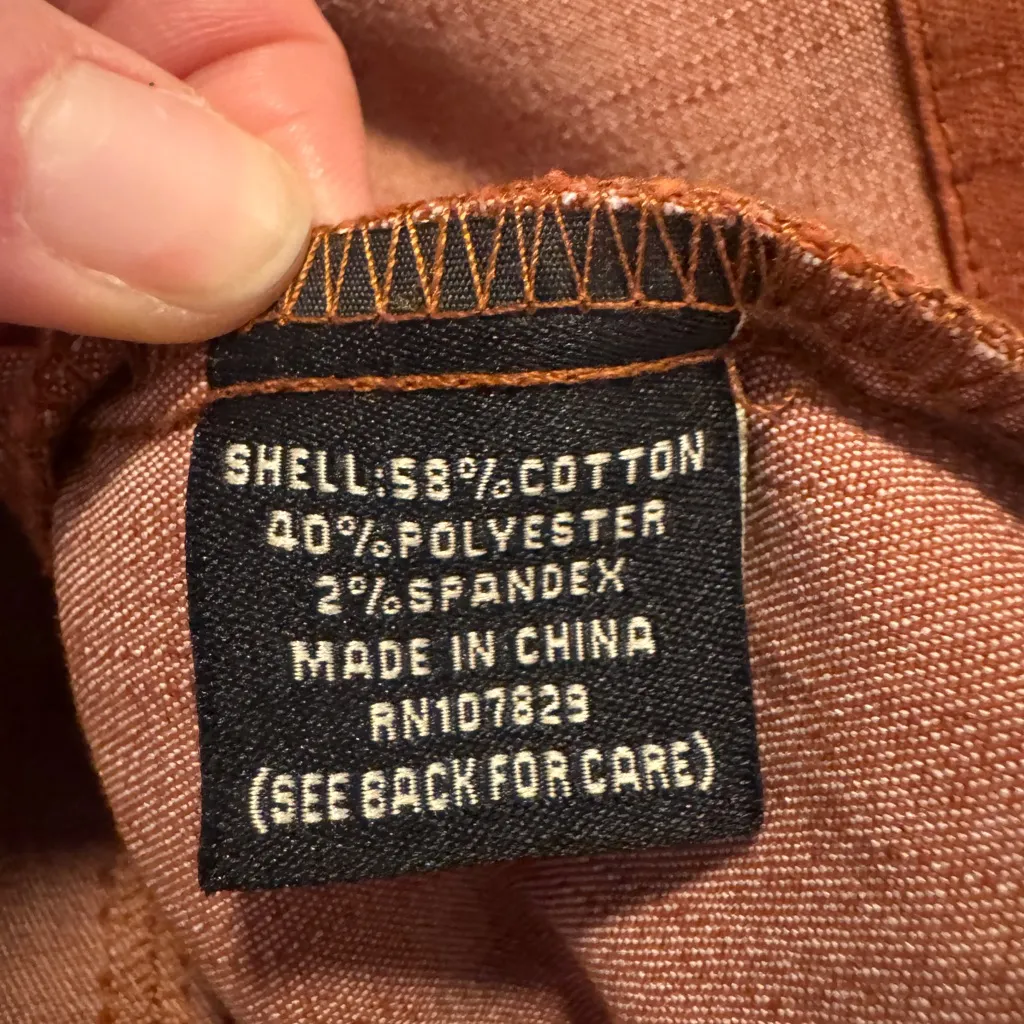 Ambition Petite Women's Rust Utility Jacket Orange Size undefined - Image 4