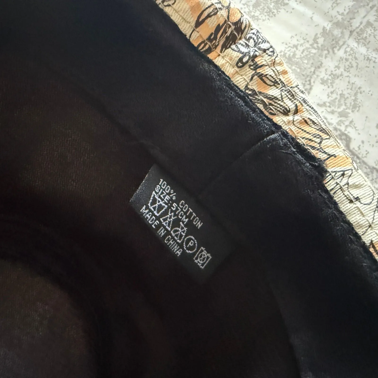 Floral Print Cotton Fedora Hat Summer Boho Festival Style Wide Brim Cap Orange - Image 5