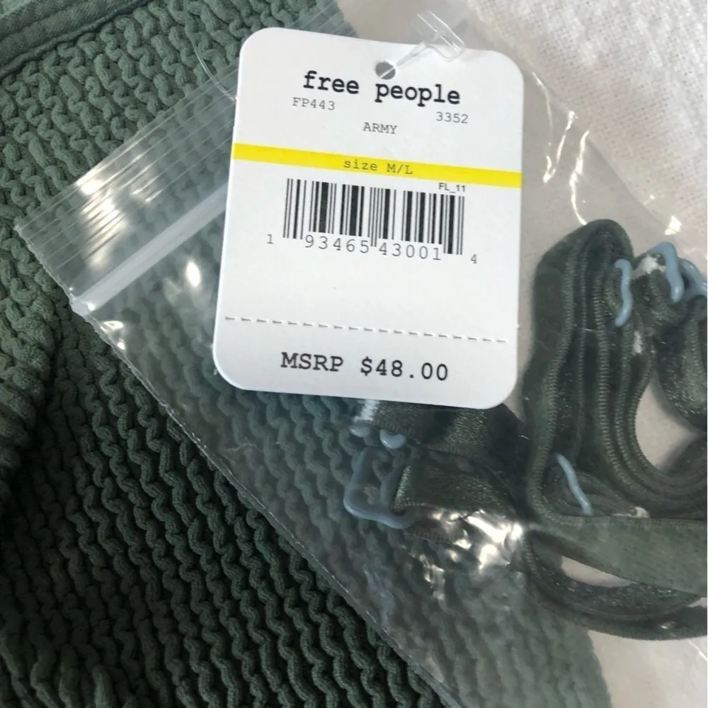 Free PeopleCatch Up Bodysuit in Army Catch Up Bodysuit in Army Green M/L - Image 4