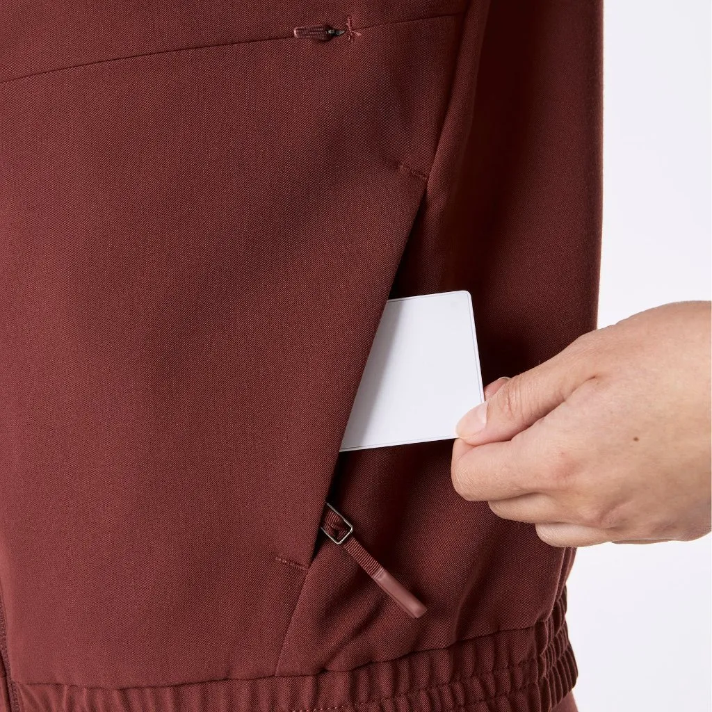 FIGS  Sydney Scrub Jacket in Walnut, Size Medium - Image 6