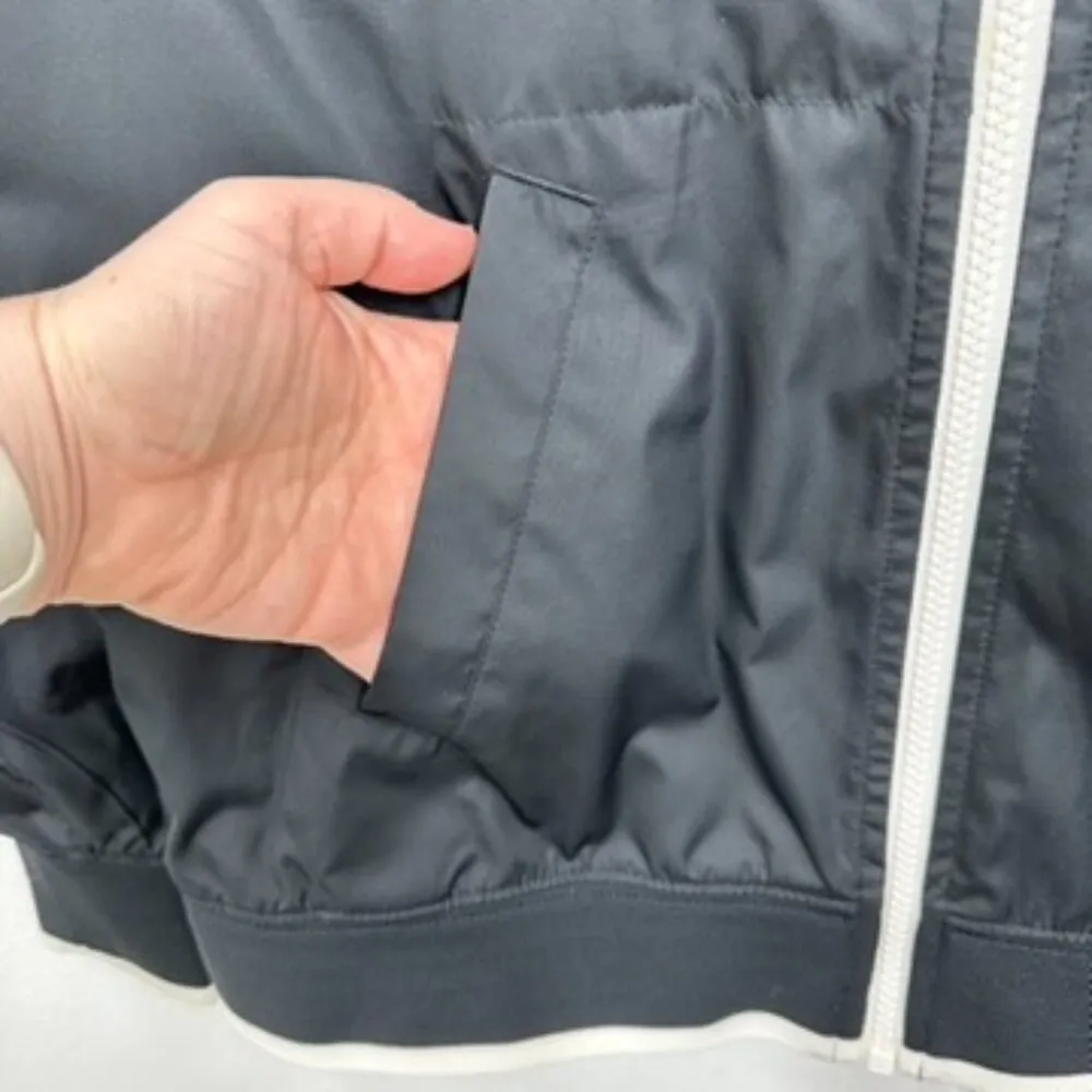 Nike Sportswear Women's Size Small Black White Logo Full Zip Windbreaker Classic - Image 6