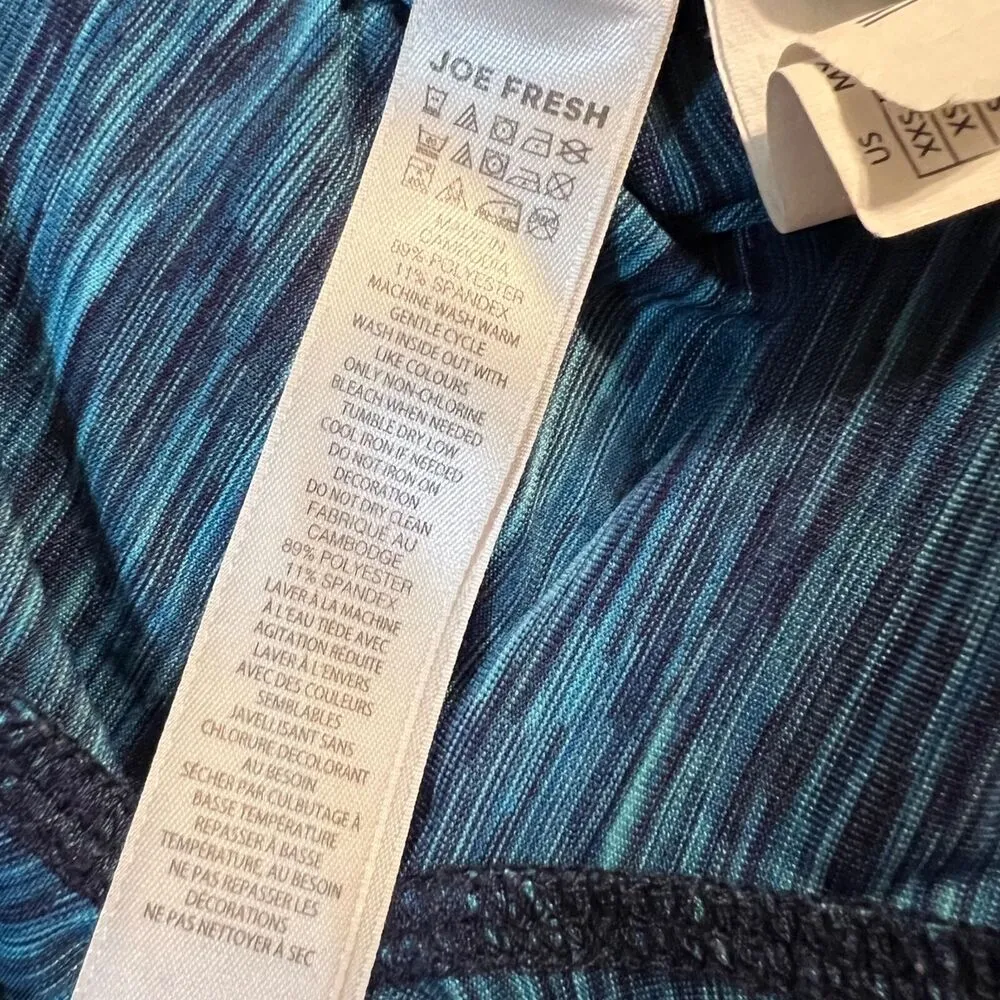 Joe Fresh Active Womens Leggings Blue Skinny Athletic Yoga Running Casual XS - Image 7