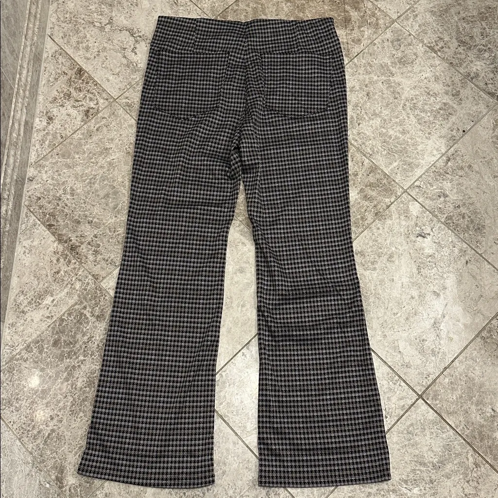 American Eagle  AE Knit Pull On High Waisted Kick Boot Pants NEW Houndstooth L - Image 6