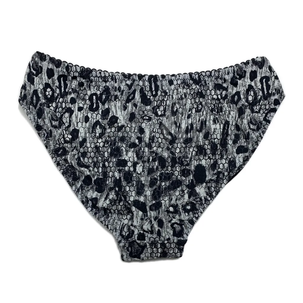 Gideon Oberson Leopard Snake Cheeky Bikini Bottom Black Size 6 - Image 8
