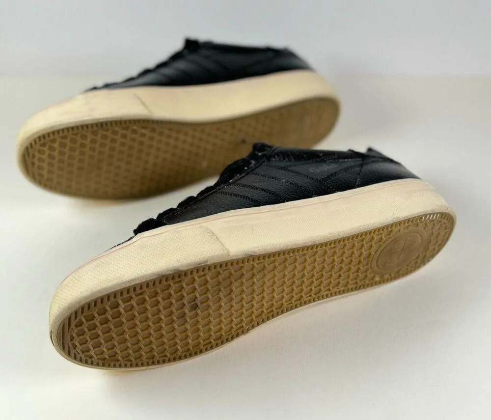 Gola Orchid II Glitter Womens Shoes Black Leather Casual Low Top Sneakers Size 7 - Image 5