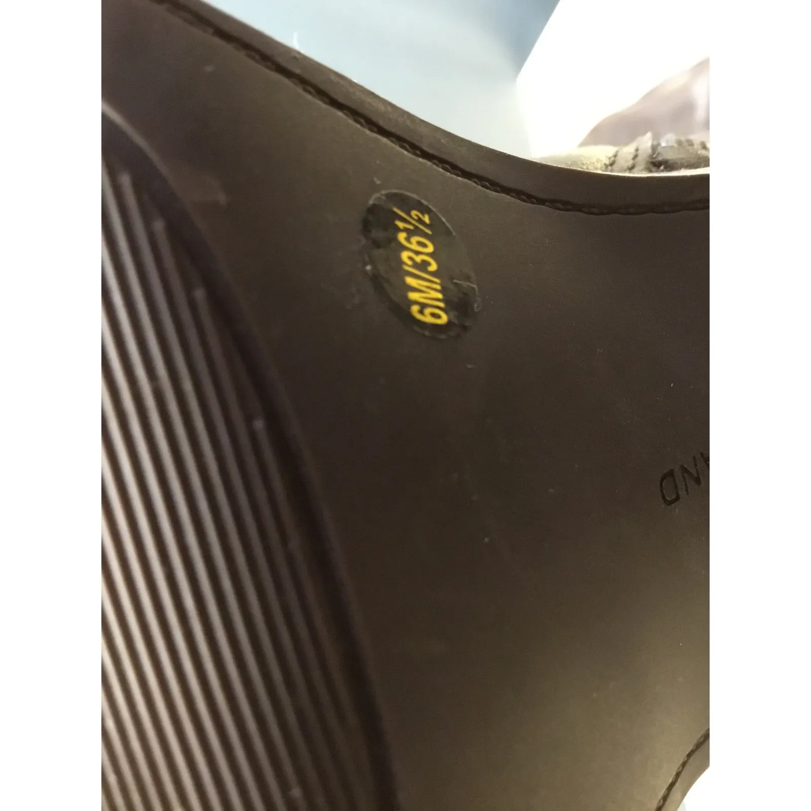 Lucky Brand Odillie Women's 6M Black Leather Knee High Platform Block Heel Boots - Image 6