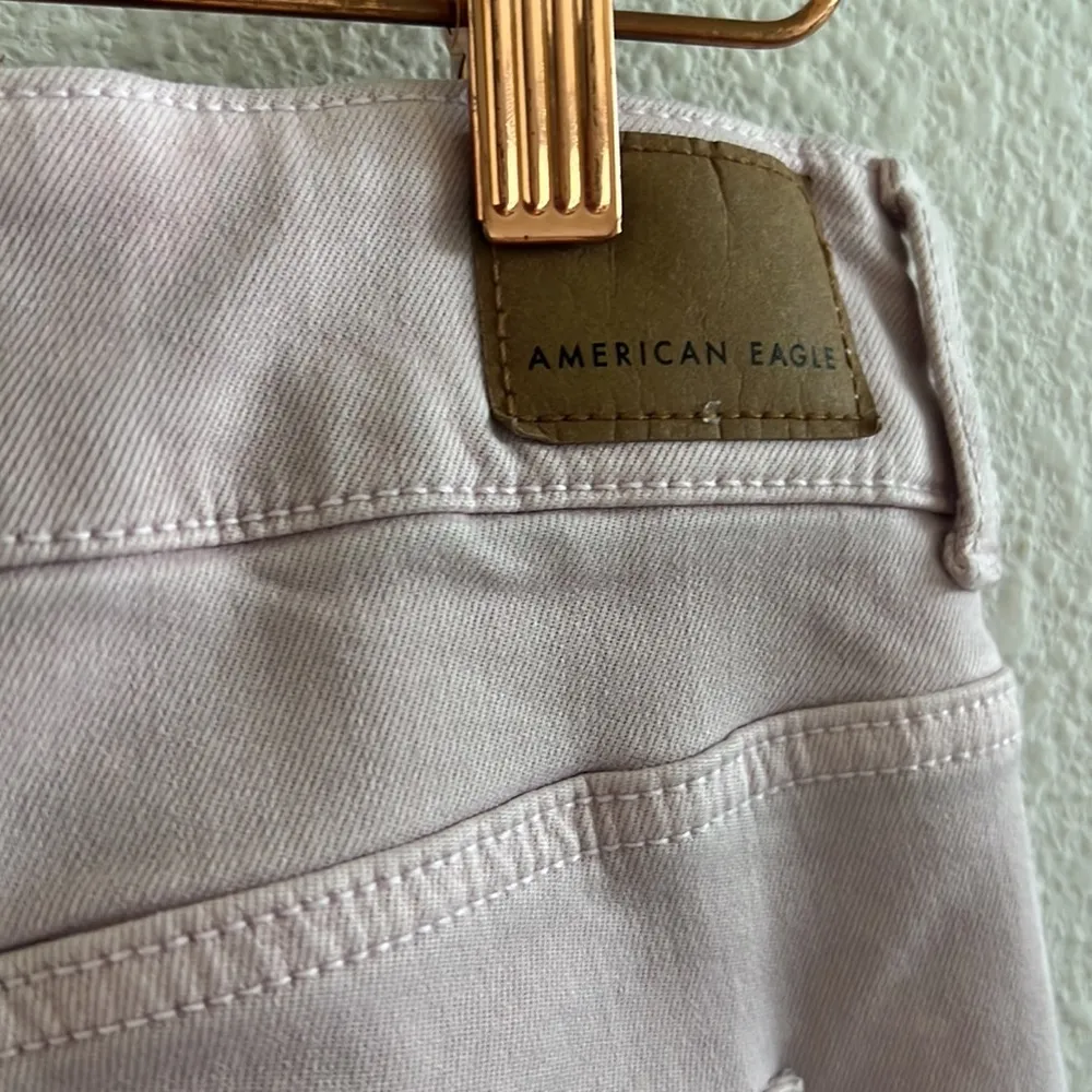 American Eagle Stretch Super Hi-Rise Flare Pink  10 - Image 6