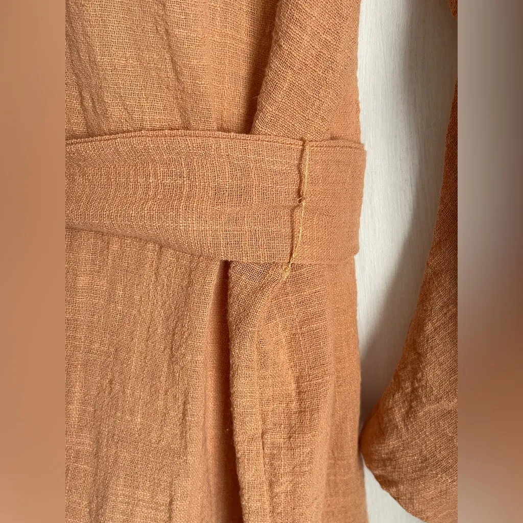 Vici Apricot Button-Up Dress
Rompers - Image 5