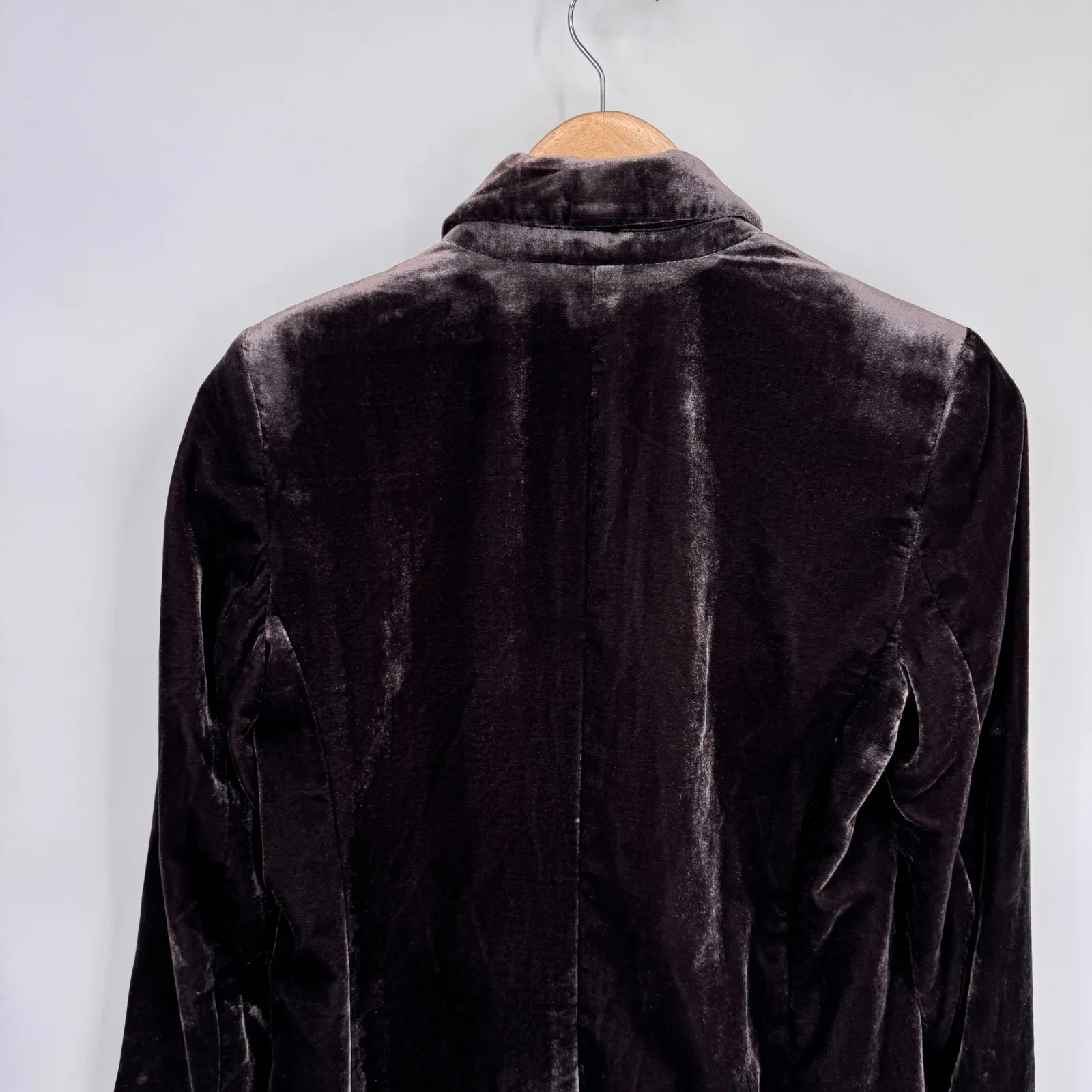 Ann Taylor Velvet Blazer Womens 2 Brown Pockets Lined Festive Holiday Career - Image 7