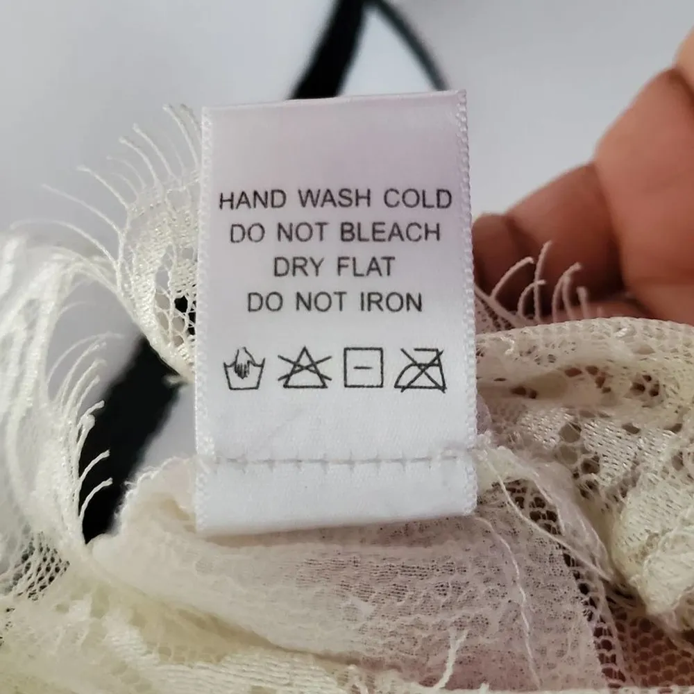 Lush Sheer Tank Top With Lace Size Small - Image 6